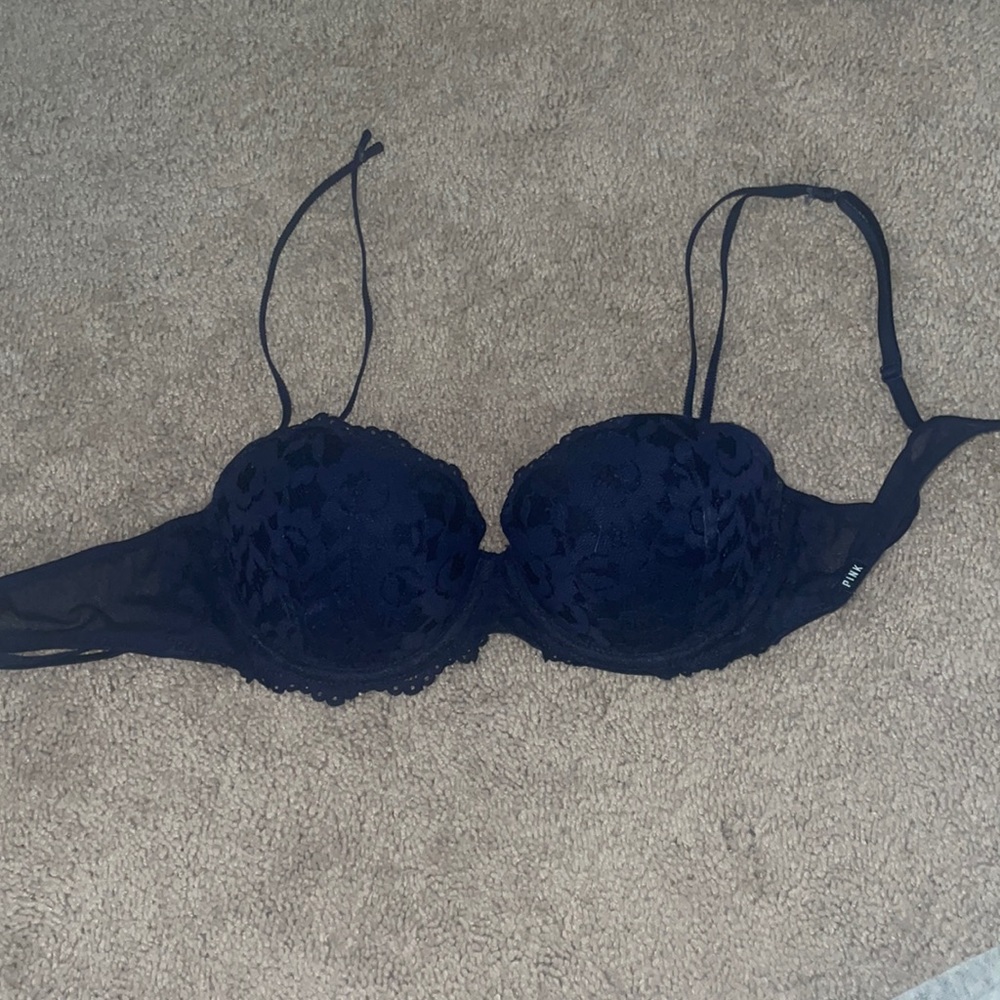 Victorias Secret 34B Lace Navy Bra